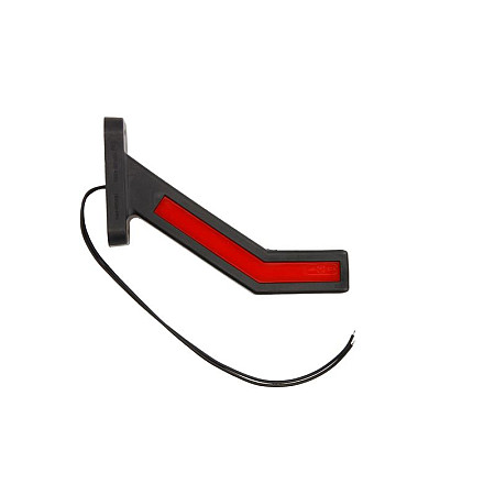 Lampa gabarit Outline marker lights L red/white LED surface hose length 240 on long arm 12/24V type: neon WAS 1166L W168.1