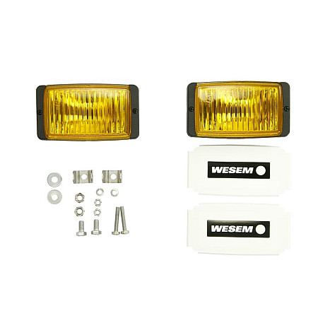 Proiector ceata Lampa de ceata Dreapta/Stanga H3 2 bucati in pachet basica nuanta galbena 12/24V WESEM HM1.08231.01