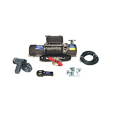 Troliu pentru vehicul off-road Off-road vehicle winch BST 13000 Lbs towed weight 5897kg 65HP voltage 12V  transmission 3-step planetary reduction 265:1 rope type: synthetic 25m brake type frictional HUSAR WINCH BST13000LBS12V-S