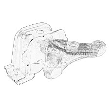 Suport motor Engine mount top R  DS DS 3 CITROEN C3 AIRCROSS II C3 II C3 III C3 PICASSO C4 CACTUS C4 PICASSO II DS3 OPEL GRANDLAND X PEUGEOT 2008 I 208 I 208 II 208/HATCHBACK 1.2/1.5D 01.13- OE PEUGEOT 9678251480