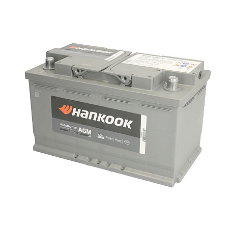 Acumulator Pornire Battery HANKOOK 12V 80Ah/800A START&amp;STOP AGM R+ standard 314x174x190 B13 agm/starting HANKOOK BATTERIES AGM58020