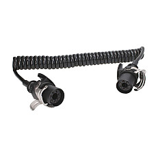 Cablu infasurat Sirma electrica spiralata lungime de lucru 45m lungime maxima 52m cu mufe numar cabluri: 2x4+5x15mm EBS TRUCKLIGHT EC-07-EBS-4.5M