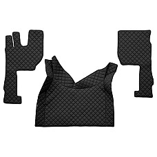 Covor compartiment picioare F-CORE pe intregul etaj scaun pneumatic pentru pasageri cantitate in set 3 szt. material - piele matlasata eko culoare - negru transmisie automata VOLVO FH II FH16 II 03.14- F-CORE F-CORE FL08 BLACK