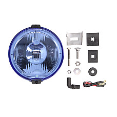 Far Universal headlamp L/R long-range H3/LED 12V diameter 183mm blue plastic neagra position lights wire 0.15 m bulb LEDT4W 12V WESEM HOS2.38810.01