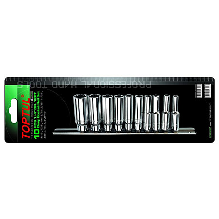 Set chei tubulare Seturi de prize omogen TOPTUL GBAR1001