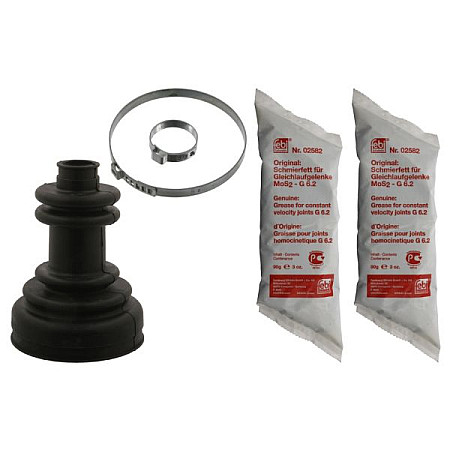 Ansamblu burduf, articulatie planetara Burduf cauciuc cap planetara exterior fi: 24/95 lungime150 CITROEN C25 FIAT DUCATO TALENTO PEUGEOT J5 1.8-2.8D 09.81- FEBI FE14299