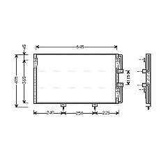 Condensator, climatizare A/C condenser  LEXUS LS 4.0 12.94-12.00 AVA COOLING TO5226 AVA