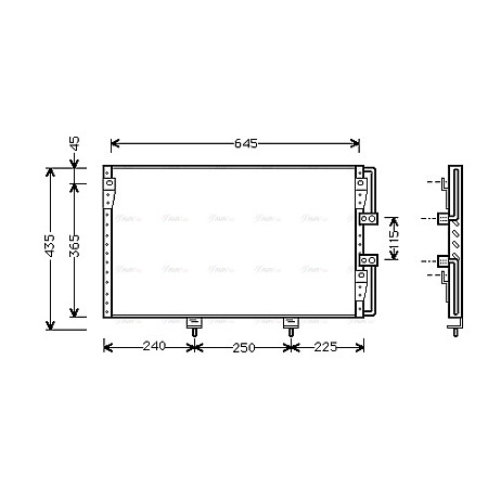Condensator, climatizare A/C condenser  LEXUS LS 4.0 12.94-12.00 AVA COOLING TO5226 AVA