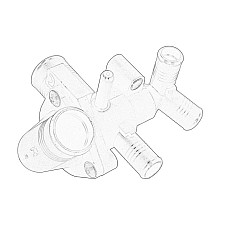 Termostat,lichid racire Termostat sistem racire in carcasa FORD TRANSIT 2.2D/2.4D 04.06-08.14 OE FORD 1432394