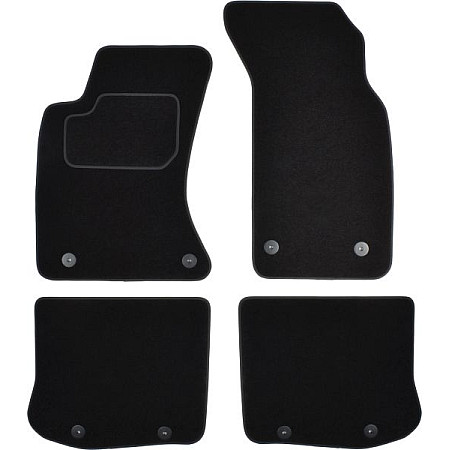 Covoras podea textil Floor mats Velours 4 pcs front/rear set colour neagra AUDI A4 B5 11.94-09.01 Saloon / Station wagon MAMMOOTH MMT A041 AUD105 PRM 01