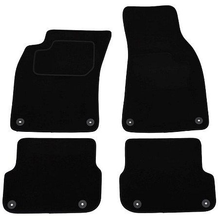 Covoras podea textil Floor mats Velours 4 pcs front/rear set colour neagra AUDI A6 C6 05.04-08.11 Saloon / Station wagon MAMMOOTH MMT A041 AUD180 PRM 01