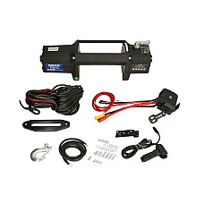 Troliu pentru vehicul off-road Off-road vehicle winch BST S 12000 12V towed weight 5443kg 6HP voltage 12V  transmission 3-step planetary reduction 265:1 rope type: synthetic 24m brake type frictional HUSAR WINCH BSTS12000LBS12V-S