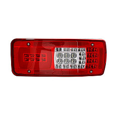 Stop spate Rear lamp L LED 12V with plate lighting reflector connector: AMP 7PIN Bayonet  MERCEDES SPRINTER 35-T B907 B910 SPRINTER 3-T B910 B907 SPRINTER 4-T B907 B910 02.18- VIGNAL VAL160400