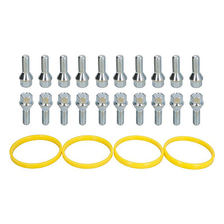 Trusa de montare a jantei de aliaj Fitting kit G 72x651 B M12x125x28 K17 1 kit / 4 wheels - B/N qty 20 MAK MAK 8000000652