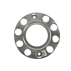 Capac roata Wheel cap front number of holes: 10 Empty zinc coated DAF XF II XG XG+ IVECO TURBOSTAR MAN E2000 MERCEDES ACTROS ACTROS MP2 / MP3 ACTROS MP4 / MP5 ANTOS AROCS ATEGO ATEGO 2 CLAMP UNI-KOL-001