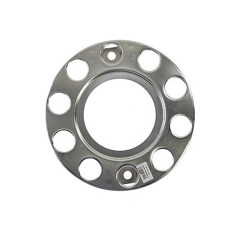 Capac roata Wheel cap front number of holes: 10 Empty zinc coated DAF XF II XG XG+ IVECO TURBOSTAR MAN E2000 MERCEDES ACTROS ACTROS MP2 / MP3 ACTROS MP4 / MP5 ANTOS AROCS ATEGO ATEGO 2 CLAMP UNI-KOL-001