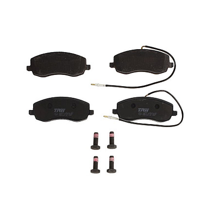 Set placute de frana Fata cu suplimente cu suruburi de ghidare a etrierului de frana CITROEN C8 FIAT ULYSSE LANCIA PHEDRA PEUGEOT 807 2.0D/2.2D 03.06- TRW AUTOMOTIVE GDB1820