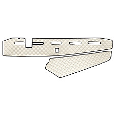 Material pentru plansa de bord Covoras de bord gaura senzorului de proximitate sampanie Piele matlasata EKO ECO-LEATHER Q VOLVO FH II FH16 II 03.14- F-CORE F-CORE FD09 CHAMP