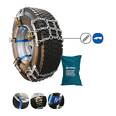 Lanturi pentru zapada autobuze/camioane VERIGA 2 bucati in pachet curea asamblata 1000R20 1100R20 1100R22 1120R24 11R225 1200R20 120/80R225 1250R20 1300R225 130/80R20 275/80R2 VERIGA SEKCJA VERIGA PAS