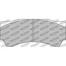 Placute de frana-Profesionale Brake pads - professional ALCON DS 3000 no road approval front MITSUBISHI LANCER FERODO FRP3081R