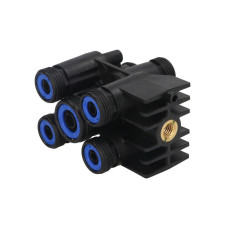 Piesa de conexiune/distributie, aer comprimat Element pneumatic nou bloc separator pentru suspensie pneumatica cu conectori plastic SCHMITZ SCHMITZ SCH1357399