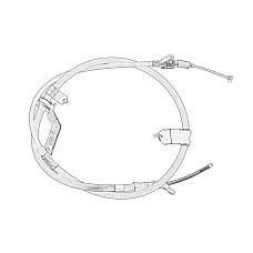 Cablu, frana de parcare Handbrake cable L LEXUS RX TOYOTA HARRIER 3.3H 03.05-09.13 OE TOYOTA 46430-48181