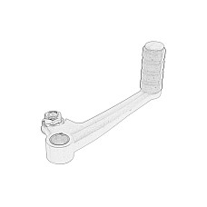 Levier shimbare viteze Gear change lever colour Silver BMW F 800 2004-2016 OE BMW 23417688853