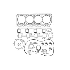 Set garnituri complet, motor Complete set of engine gaskets PERKINS 704-26 704-30 704-30T PERKINS U5LT0342