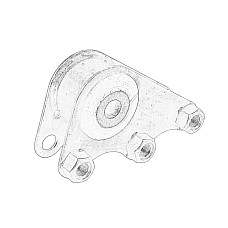 Suport motor Engine mount rear L CITROEN JUMPER II FIAT DUCATO PEUGEOT BOXER 2.2D/2.3D 04.06- OE FIAT 1348993080