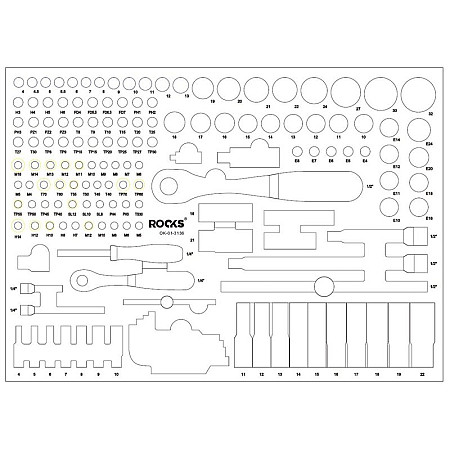 Trusa de scule ROOKS OK-01.3136