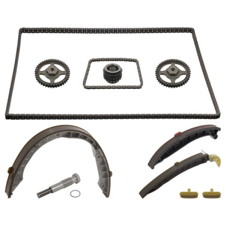 Chit lant de distributie Timing set chain + sprocket PORSCHE CAYENNE 4.8 02.07-09.10 SWAG SW38100957