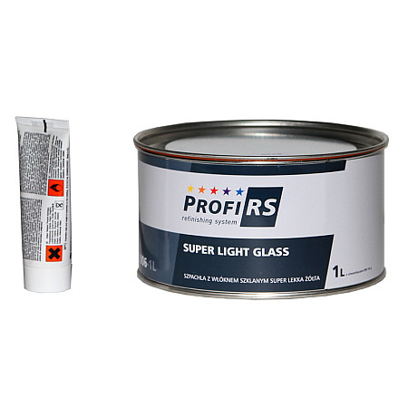 Filler caroserie PROFIRS Umplutura pentru corp maner fibra de sticla super-usoara 1l destinat pentru: otel zincat culoare: galben PROFIRS 0RS006-1L