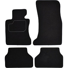 Covoras podea textil Floor mats Velours 4 pcs front/rear set colour neagra BMW 5 E60 12.01-03.10 Saloon MAMMOOTH MMT A041 BM160 PRM 01