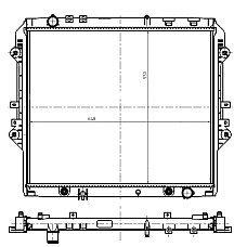 Radiator, racire motor Radiator motor Automat  TOYOTA HILUX VIII 2.4D/2.8D NRF NRF 550032
