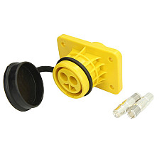 Dulie Priza plug-in numar pini/mumar pini activi 2 24V cu piulita pentru furtun cu diametrul de 35 mm2 pentru tensiune inalta plastic TRUCKLIGHT SO-EC35/2-Y-PLA