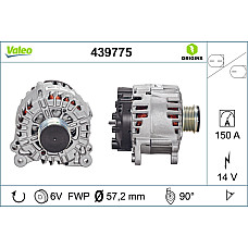 Alternator 14V 150A AUDI A4 ALLROAD B8 A4 B8 A5 Q5 2.7D/3.0D 06.07-05.17 VALEO VAL439775
