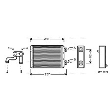 Radiator calorifer caldura BMW 3 E36 1.6-2.5 01.94-08.00 AVA COOLING BWA6257 AVA
