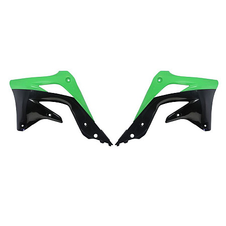 Kituri de plastic Radiator covers colour Black/Green KAWASAKI KX 450 2012-2015 CEMOTO 8415900006 CEM