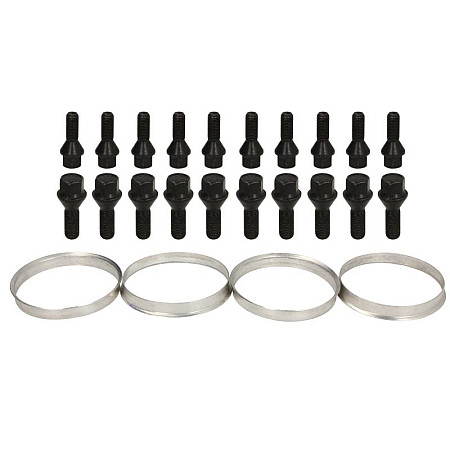 Trusa de montare a jantei de aliaj Fitting kit BM1 741-726 BLACK B M12x15x27 K17 1 kit / 4 wheels - B/N qty 20 MAK MAK 8000000220