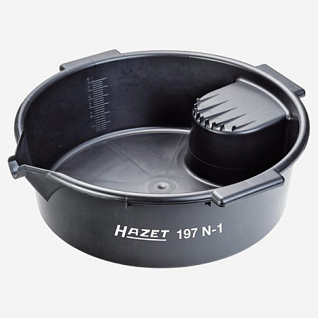 Recuperatoare de ulei Drain pan tank capacity: 6L bowl HAZET HAZ 197N-1