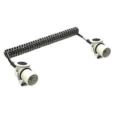 Cablu infasurat Sirma electrica spiralata poliuretan lungime de lucru 35m lungime maxima 4m cu mufe numar pini: 7 numar cabluri: 3x1+4x6mm pentru puterea / controlul ridicarii JAEGER 641244EJ