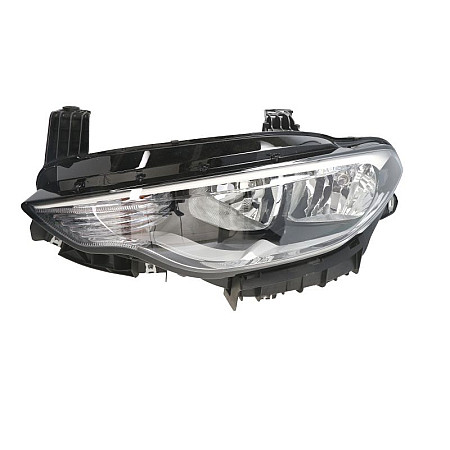 Far Lampa frontala Stanga halogen H15/H7/PY21W electric cu motor culoare insert: argintiu culoare semnalizator: portocaliu FIAT TIPO MAGNETI MARELLI 712105401110