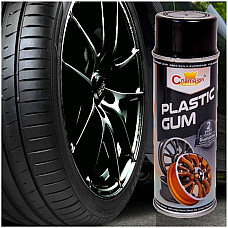Spray Vopsea Cauciucata pentru Jante, culoare Neagra, 400ml, Champion Color