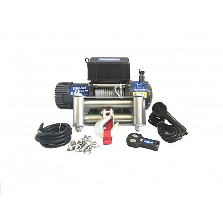 Troliu pentru vehicul off-road Off-road vehicle winch BST 8500lbs towed weight 3856kg 55HP voltage 12V  transmission 3-step planetary reduction 218:1 rope type: steel 24m brake type frictional HUSAR WINCH BST8500LBS12V