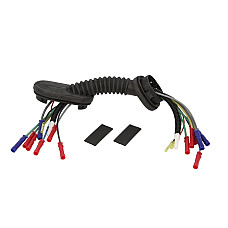 Set de reparat cabluri, haion Fir de cablu Cu furtun lichid de spalare parbriz pentru capacul portbagajului 300mm numar pini: 9 cu capac cu furtun Dreapta/Stanga FORD FOCUS I 1.4-2.0 02.99-11.04 SENCOM SEN9918601