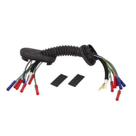 Set de reparat cabluri, haion Fir de cablu Cu furtun lichid de spalare parbriz pentru capacul portbagajului 300mm numar pini: 9 cu capac cu furtun Dreapta/Stanga FORD FOCUS I 1.4-2.0 02.99-11.04 SENCOM SEN9918601