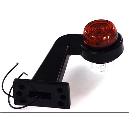 Lampa gabarit Outline marker lights L Red/White LED on long arm 12/24V WAS 543BCL/II W74.1