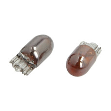 Bec, semnalizator Light bulb halogen 2pcs WY5W Chrome 12V max. 5W light colour amber socket type W12X95D no road approval contains 2 cores M-TECH PTZCH28-02B