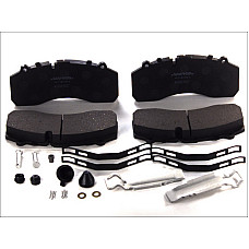 Set placute de frana Fata KNORR SB7000 IVECO TRAKKER II MERCEDES ACTROS MP4 / MP5 ANTOS F2CFE611B-OM936.916 07.11- ROULUNDS RL674081PRO