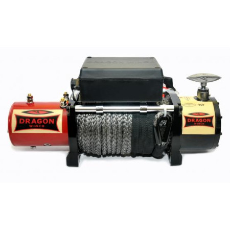 Troliu pentru vehicule off road de teren Maverick greutate remorcata 5443kg 68CP tensiune transmisie 24V trepte reducere planetara 265 1 tip cablu sintetic 30m frana dinamic DRAGON WINCH DWM12000HD S